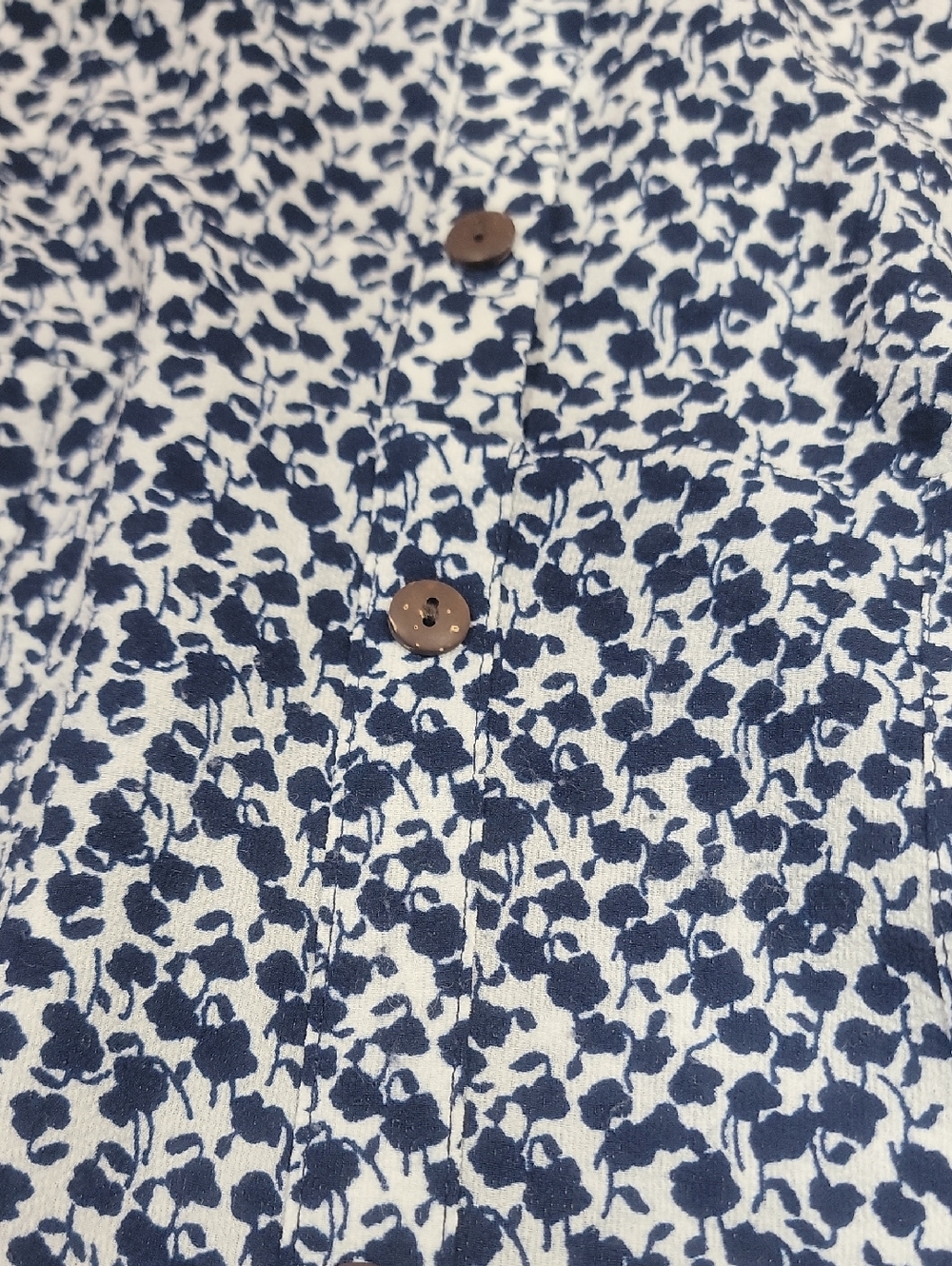 Monteau Blue Floral Button-Front Midi Dress - Picture 9 of 12